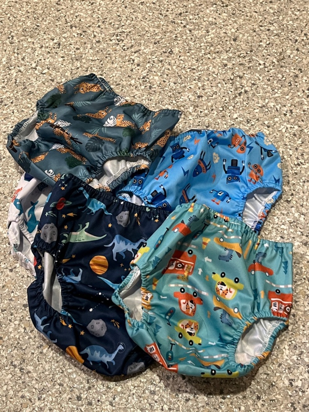 NWOT 3T Reusable Kids Diaper Cover - Ocean Whale Print - Blue  NWOT